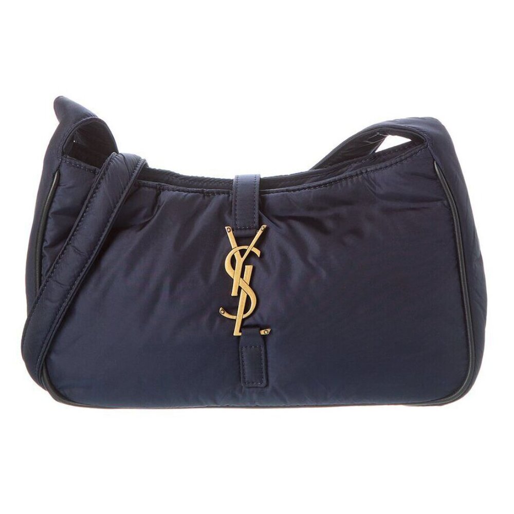 SAINT LAURENT YSL Logo Nylon Le 5 A 7 Hobo Mini Bag
